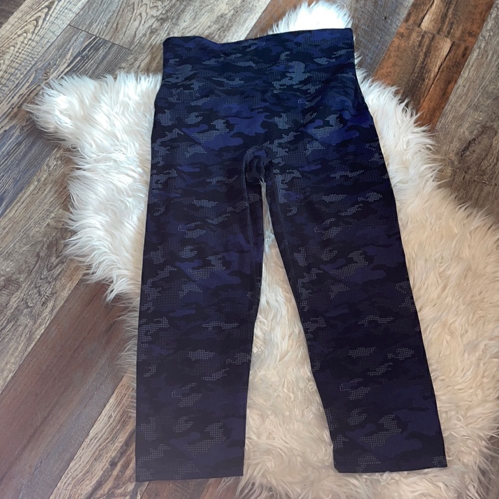 Spanx by Sarah Blakey Camo High Waisted Cropped Leggings